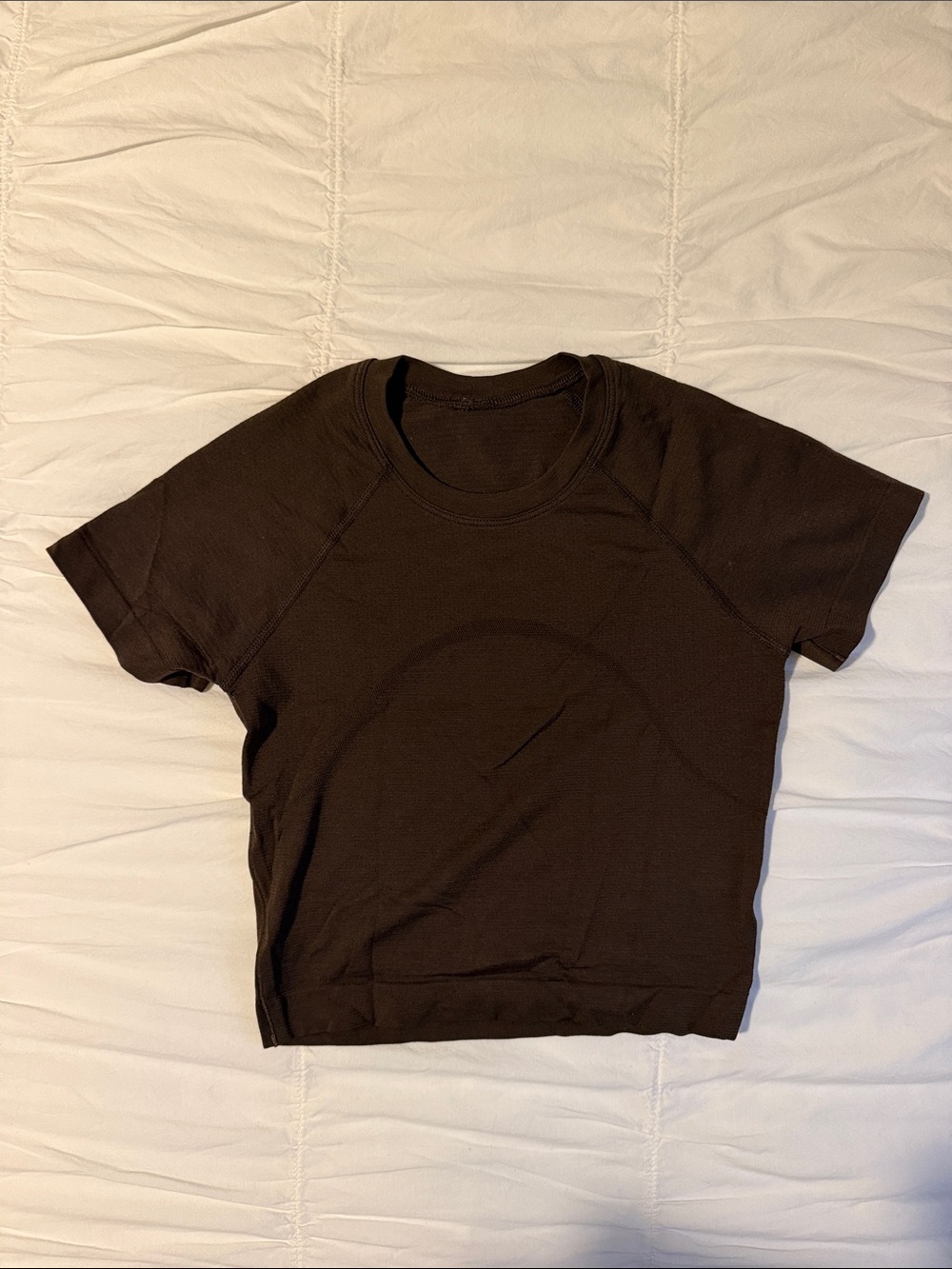 Lululemon swiftly brown crop top